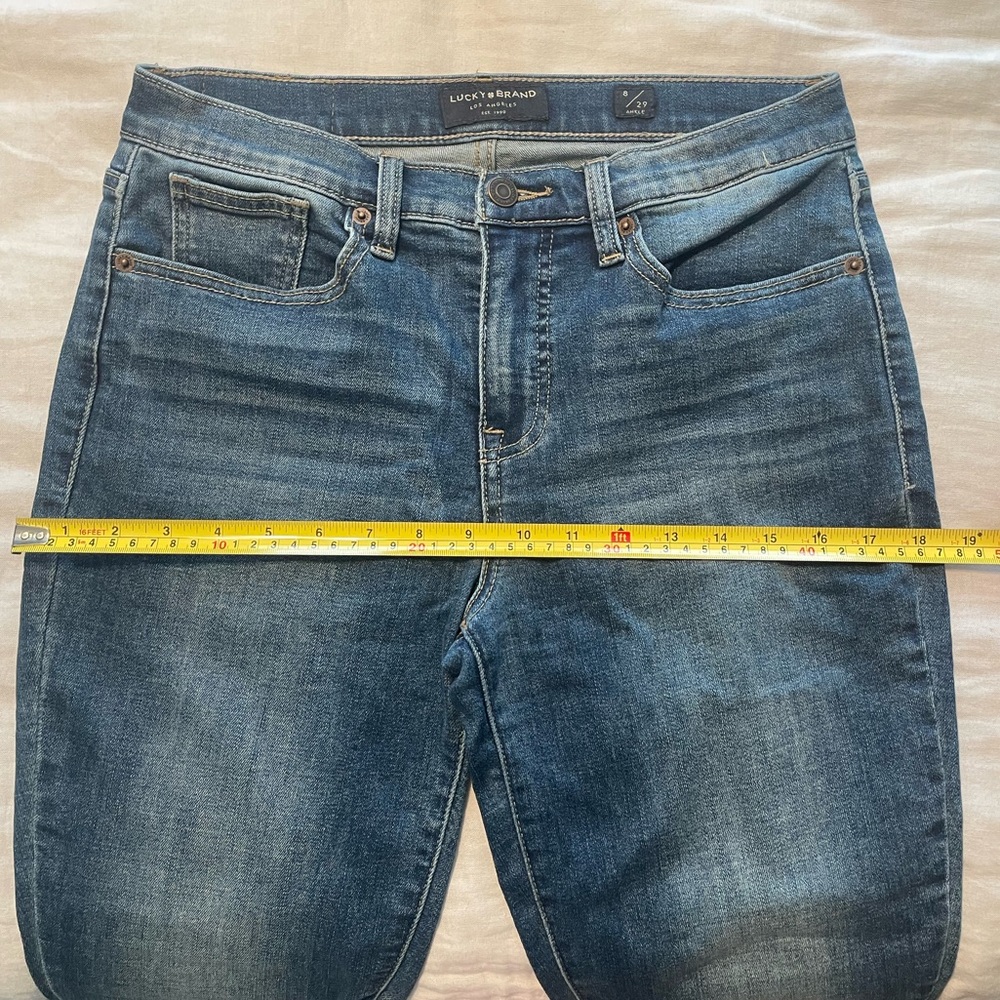 Lucky Brand Ava Skinny Jeans in Englehurst Fray Color Sz 8/29 Ankle - Picture 7 of 9